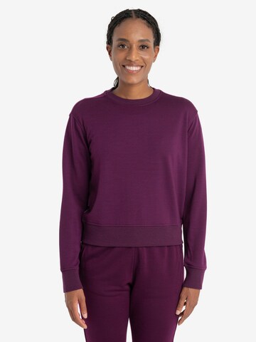 ICEBREAKER Sweatshirt 'Crush II' in Purple: front