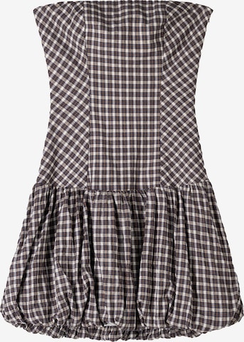 BershkaHaljina - smeđa boja: prednji dio