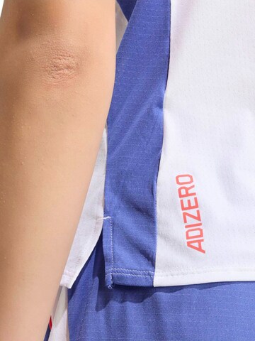 ADIDAS PERFORMANCE - Camiseta funcional 'ADIZERO' en blanco