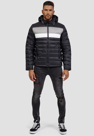 INDICODE JEANS Winterjas 'Hampshire' in Zwart
