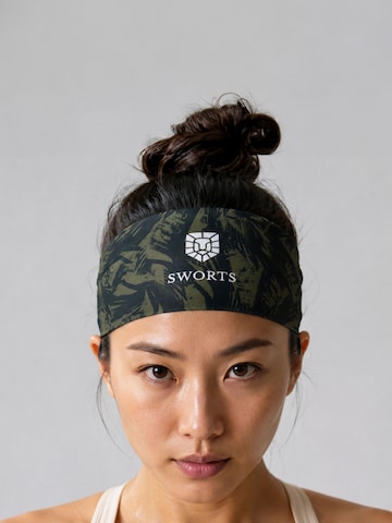 SWORTS Athletic Headband 'ARANYA' in Green: front