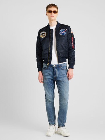 Veste mi-saison 'MA-1 VF NASA LP' ALPHA INDUSTRIES en bleu