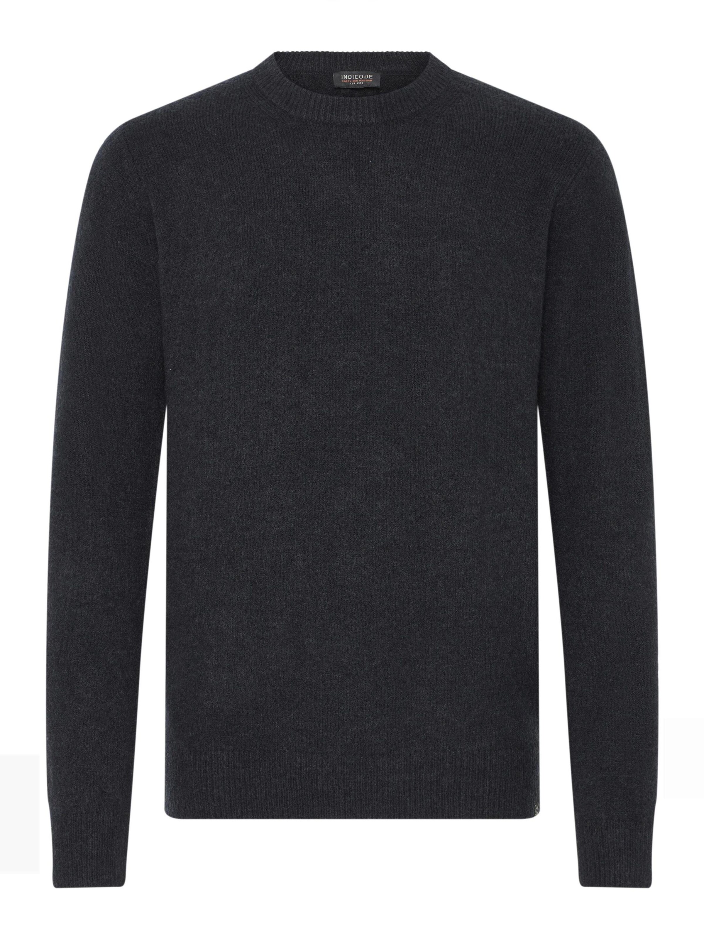 Pull-over ' IDBercell ' INDICODE JEANS en noir : devant