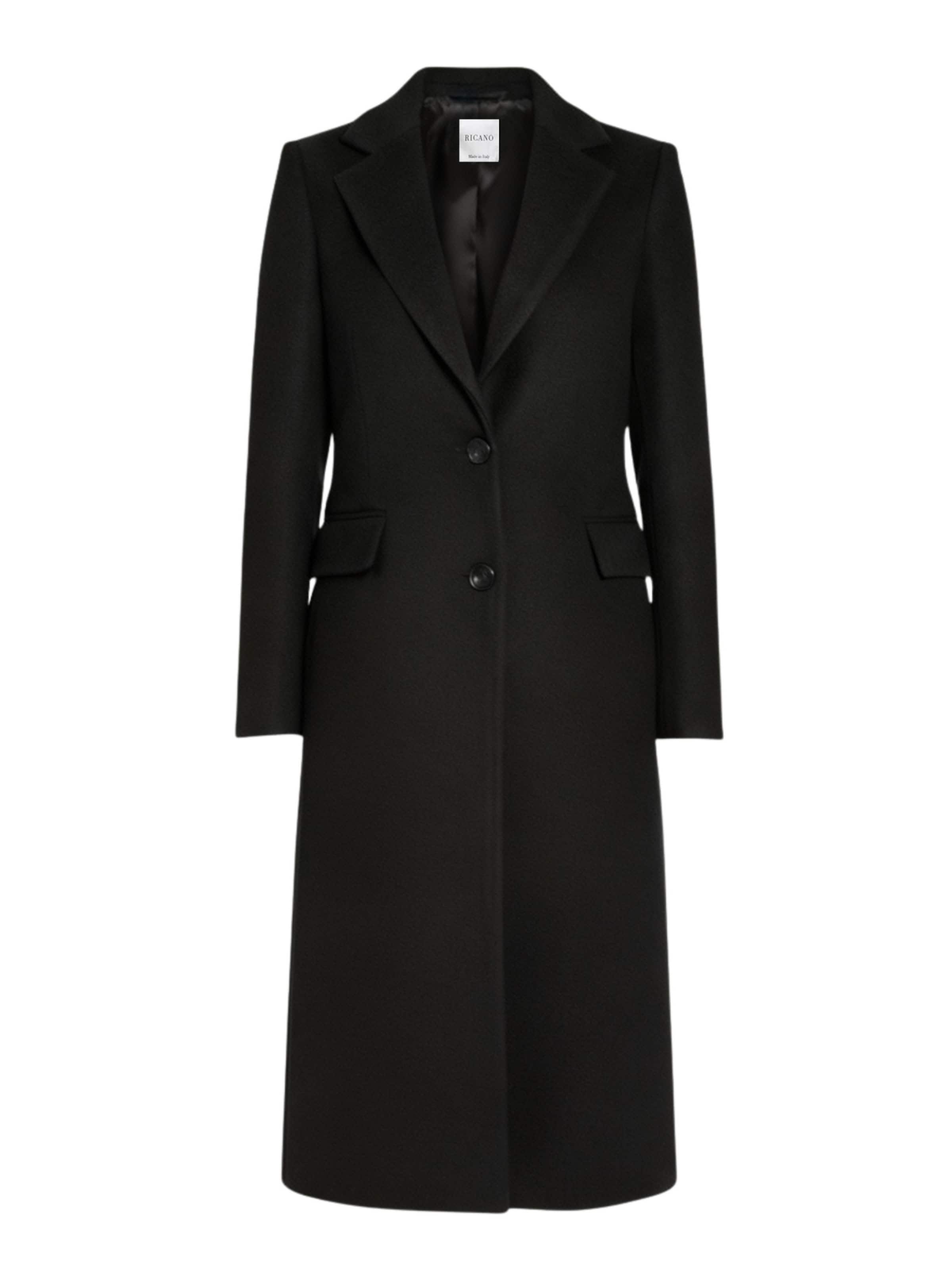 RICANO - Abrigo de entretiempo en negro: frente