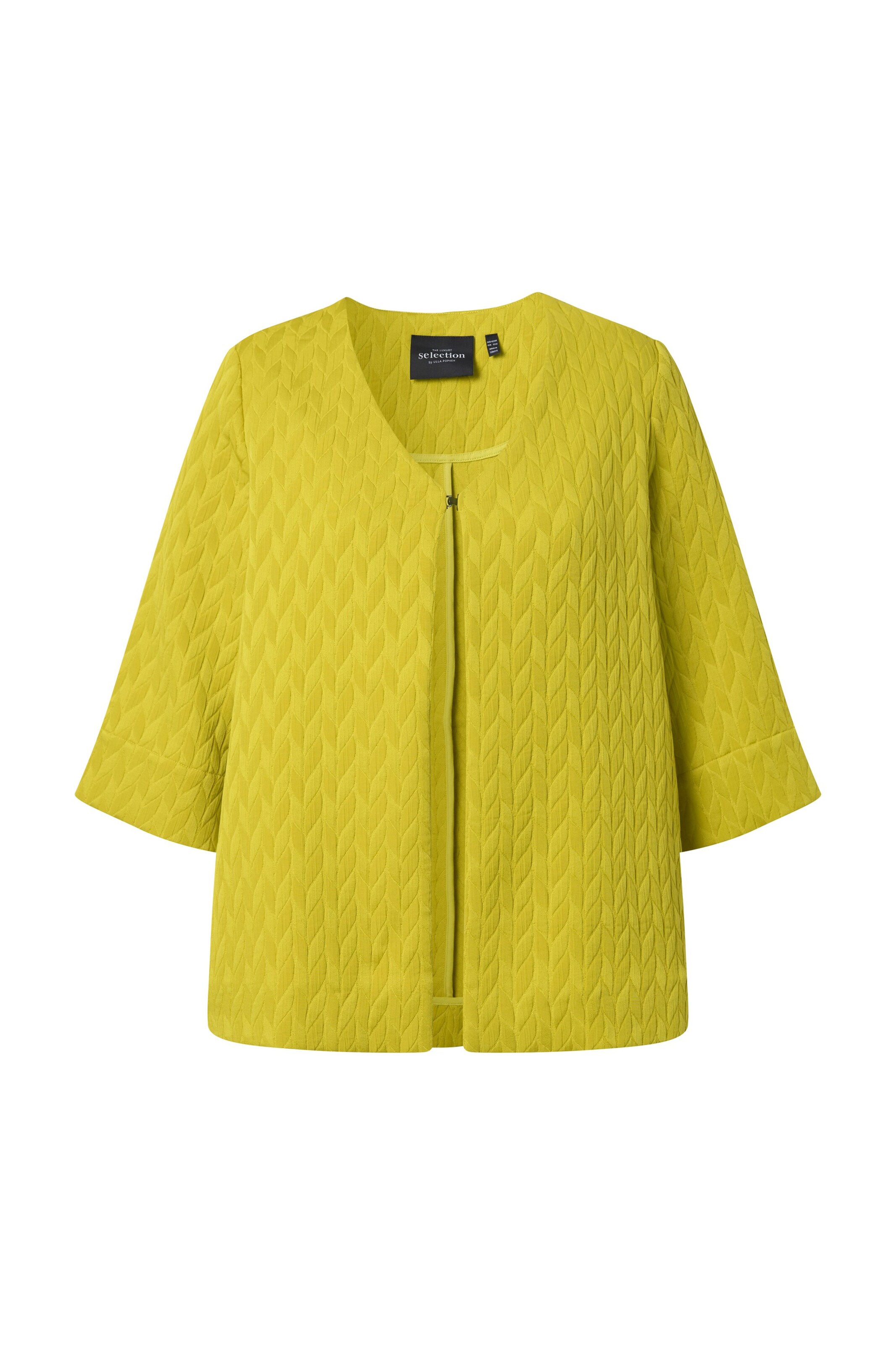 Ulla Popken Tussenjas in Geel: voorkant