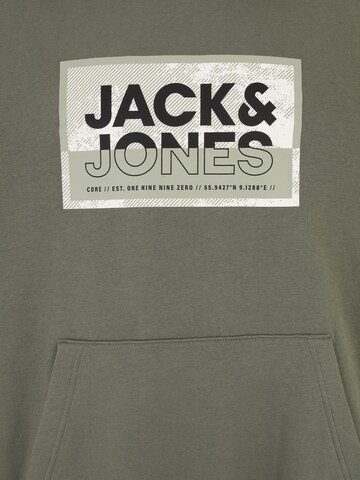 Jack & Jones Plus Mikina 'LOGAN' – zelená