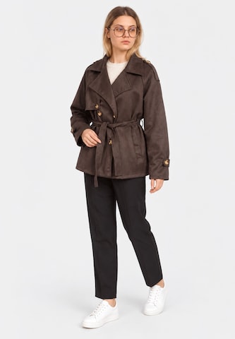 Elara Between-seasons coat in Brown
