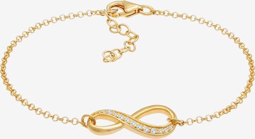 Bracelet 'Infinity, Zirkonia' ELLI en or : devant