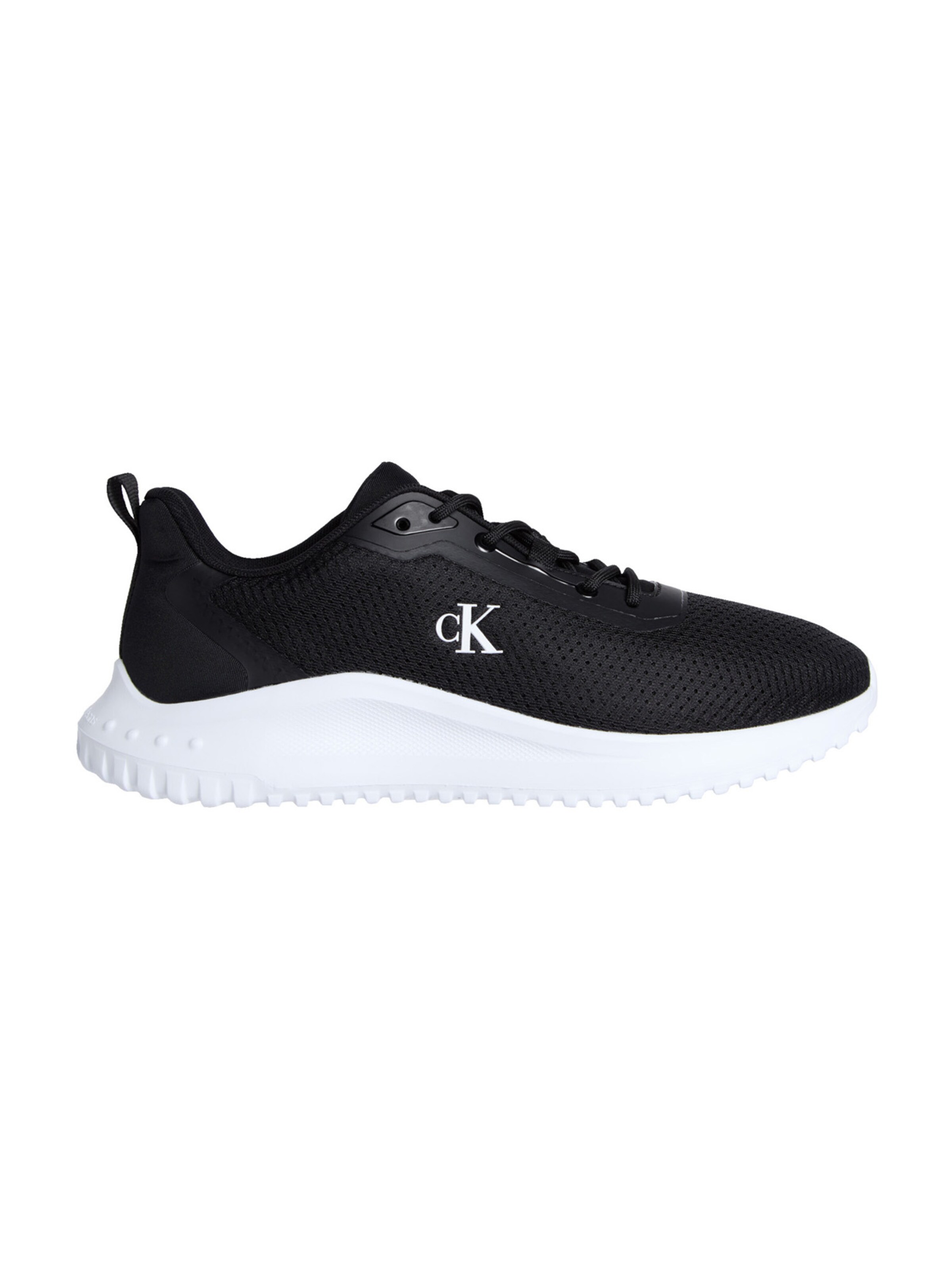 Sneaker low de la Calvin Klein pe negru: față