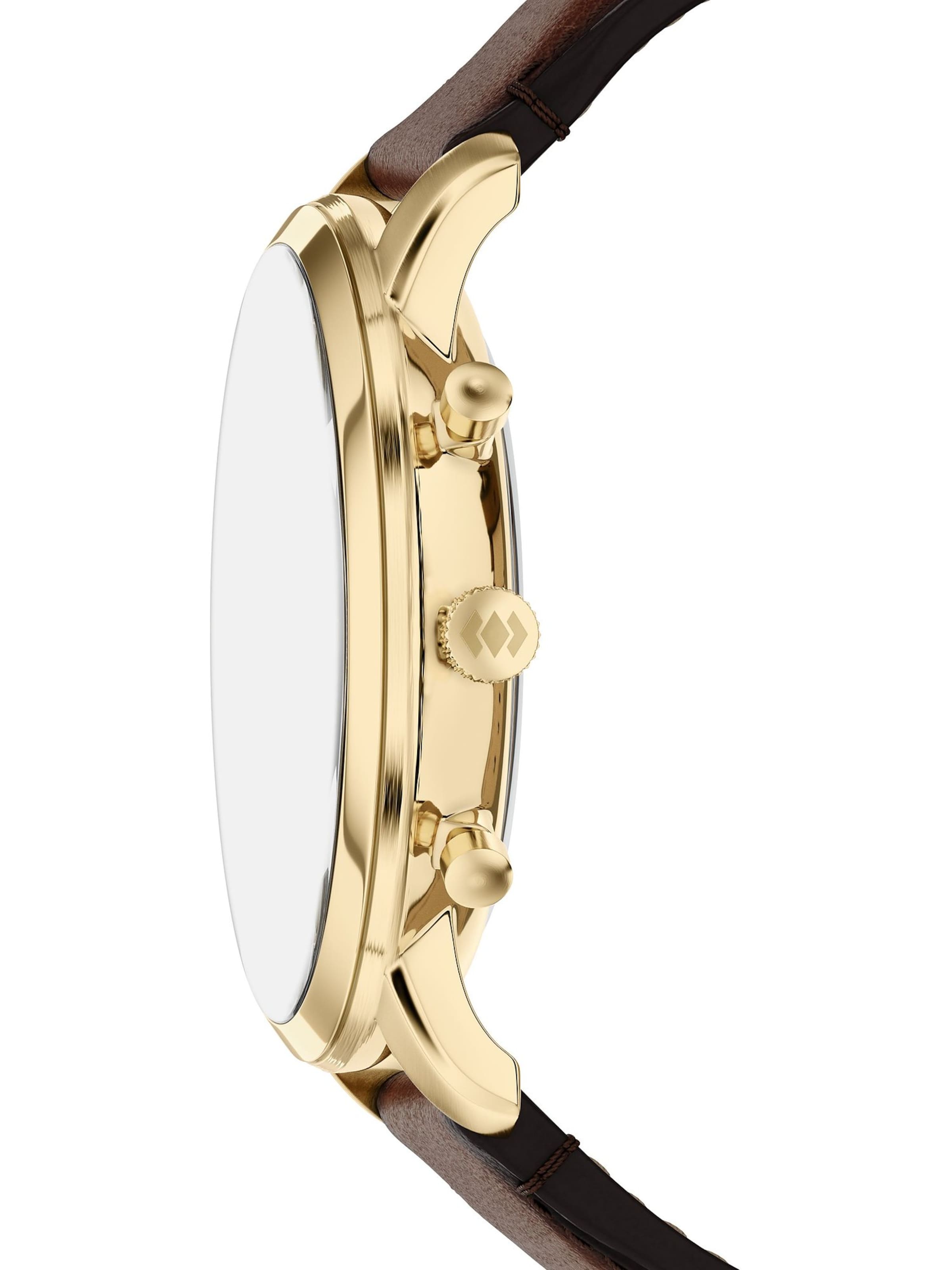 FOSSIL Analoguhr in Braun