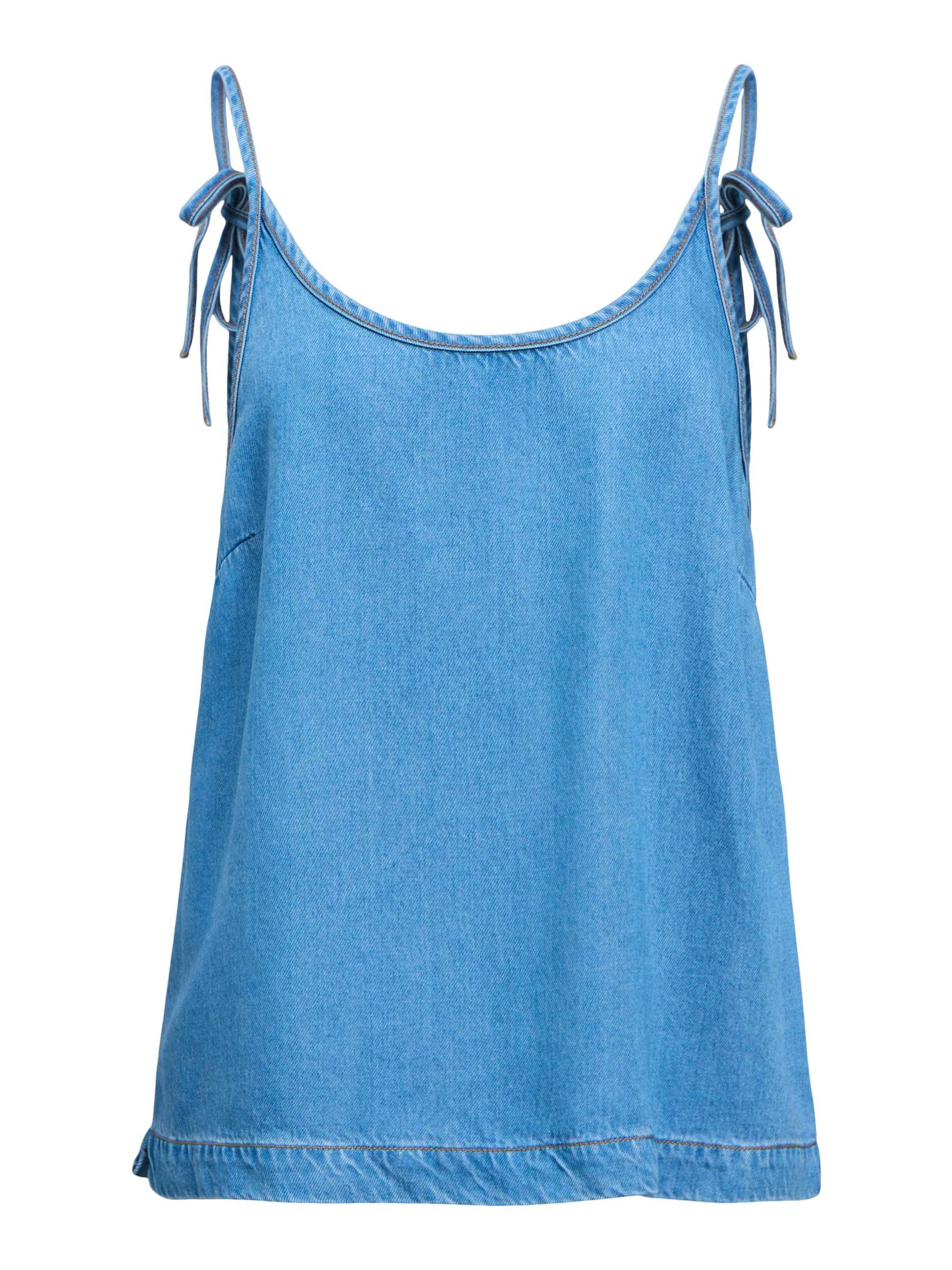 OBJECT Top in Blauw: voorkant