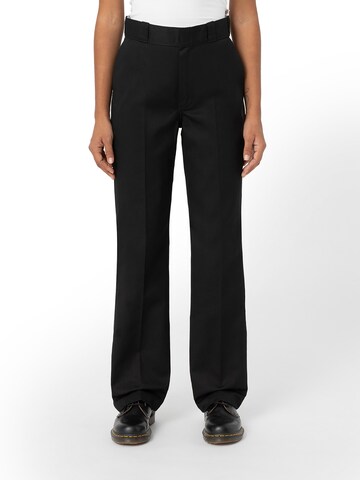 DICKIES Normalny krój Spodnie w kant '874' w kolorze czarny: przód