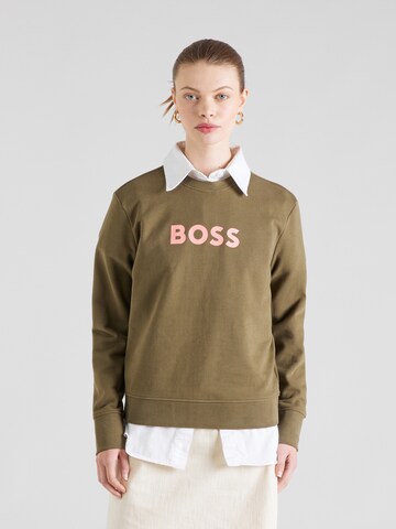BOSS Sweatshirt 'C_Elaboss_6' in Green: front