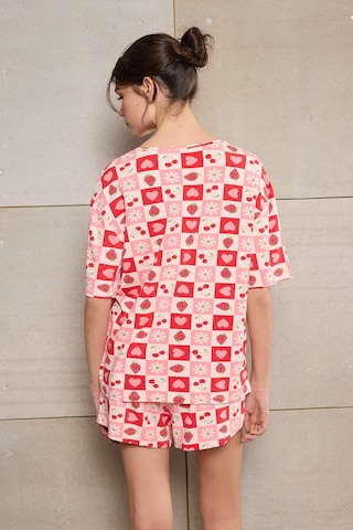 Trendyol - Pijama de pantalón corto en rosa