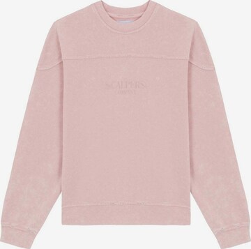 Scalpers Sweatshirt 'Yoke' in Roze: voorkant