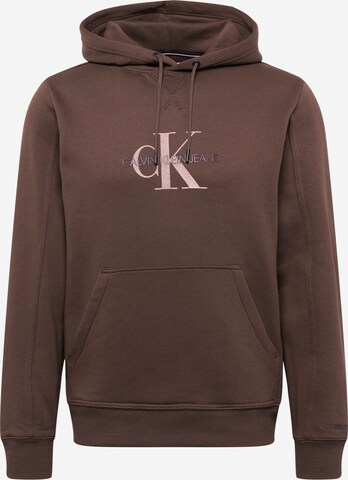 Calvin Klein Jeans Regular Sweatshirt in Braun: predná strana