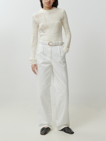 Pullover 'Mareke' di EDITED in bianco