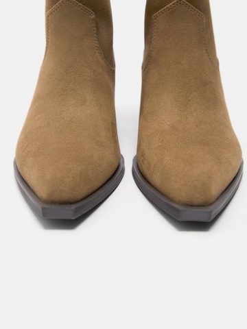 Pull&Bear Kavbojski škornji | rjava barva