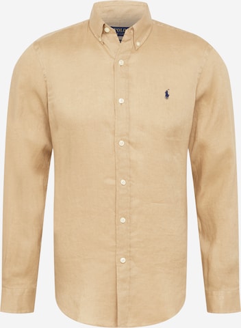 Camicia di Polo Ralph Lauren in beige: frontale