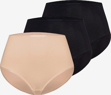 Hanro Slip 'Cotton Seamless' in Braun: Vorderseite