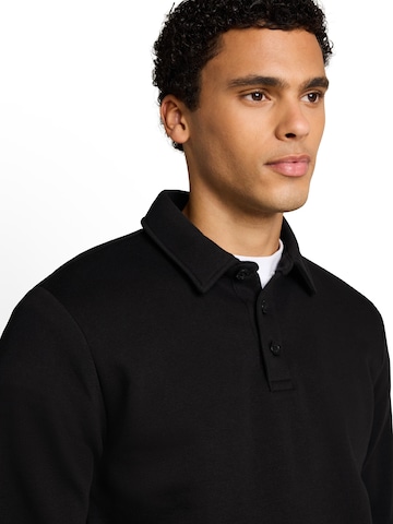 TOM TAILOR DENIM Sweatshirt in Schwarz