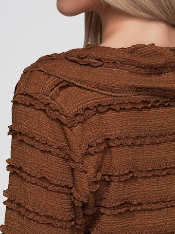 Ombre Blouse in Bruin