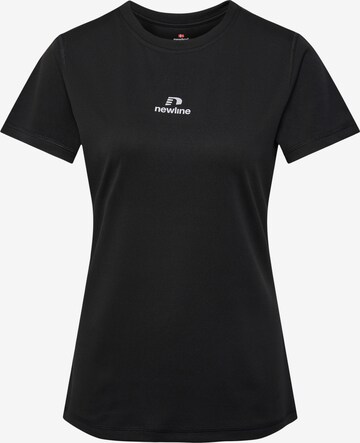 T-shirt fonctionnel Newline en noir : devant