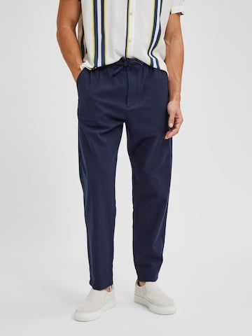 SELECTED HOMME Regular Панталон 'Newton' в синьо: отпред
