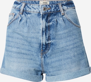 Tally Weijl Regular Bandplooi jeans 'SUSIE' in Blauw: voorkant