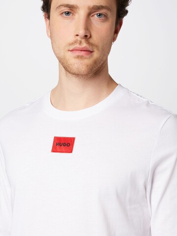 Maglietta 'Diragolo' di HUGO Red in bianco
