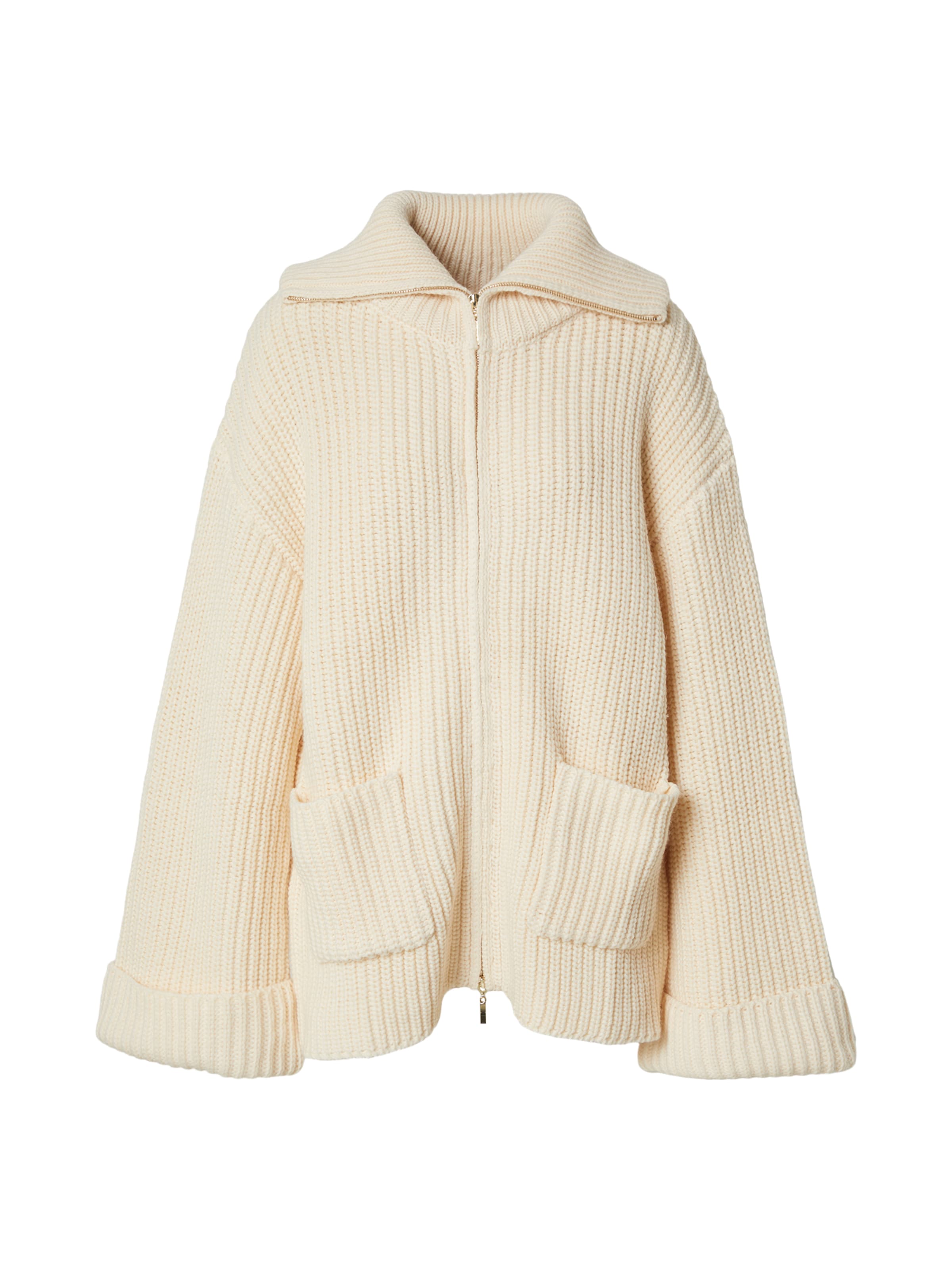 About You x Jessica Haller Strickjacke in Weiß: Vorderseite