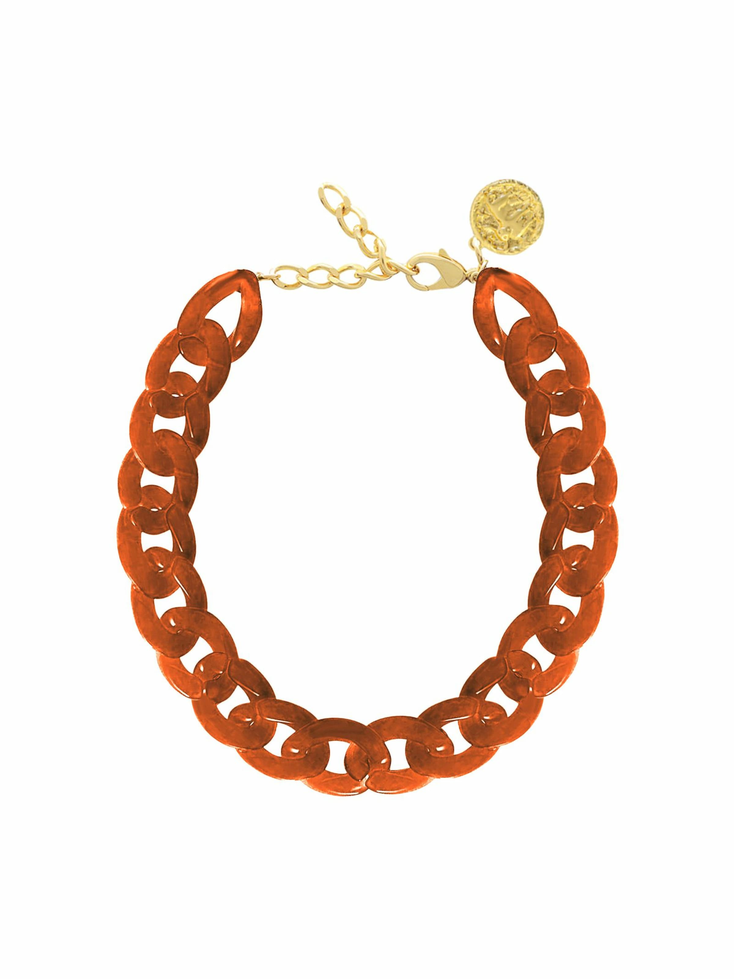 Gemshine Necklace in Gold: front