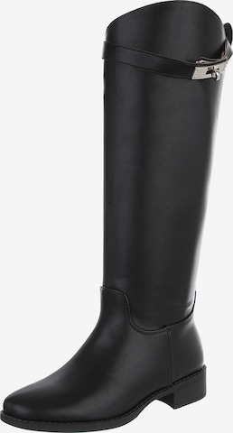 Ital-Design Boots in Black: front