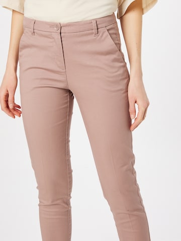 Sisley - Slimfit Pantalón de pinzas en rosa