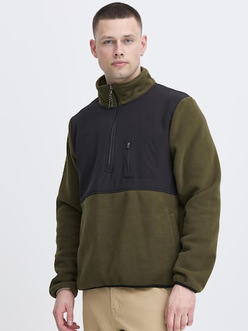 Pull-over ' BHMARIO halfzipp ' BLEND en vert