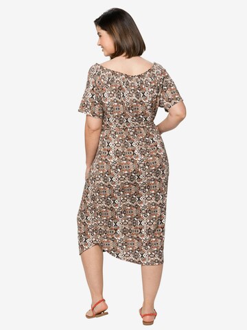 SHEEGO Beach Dress in Brown