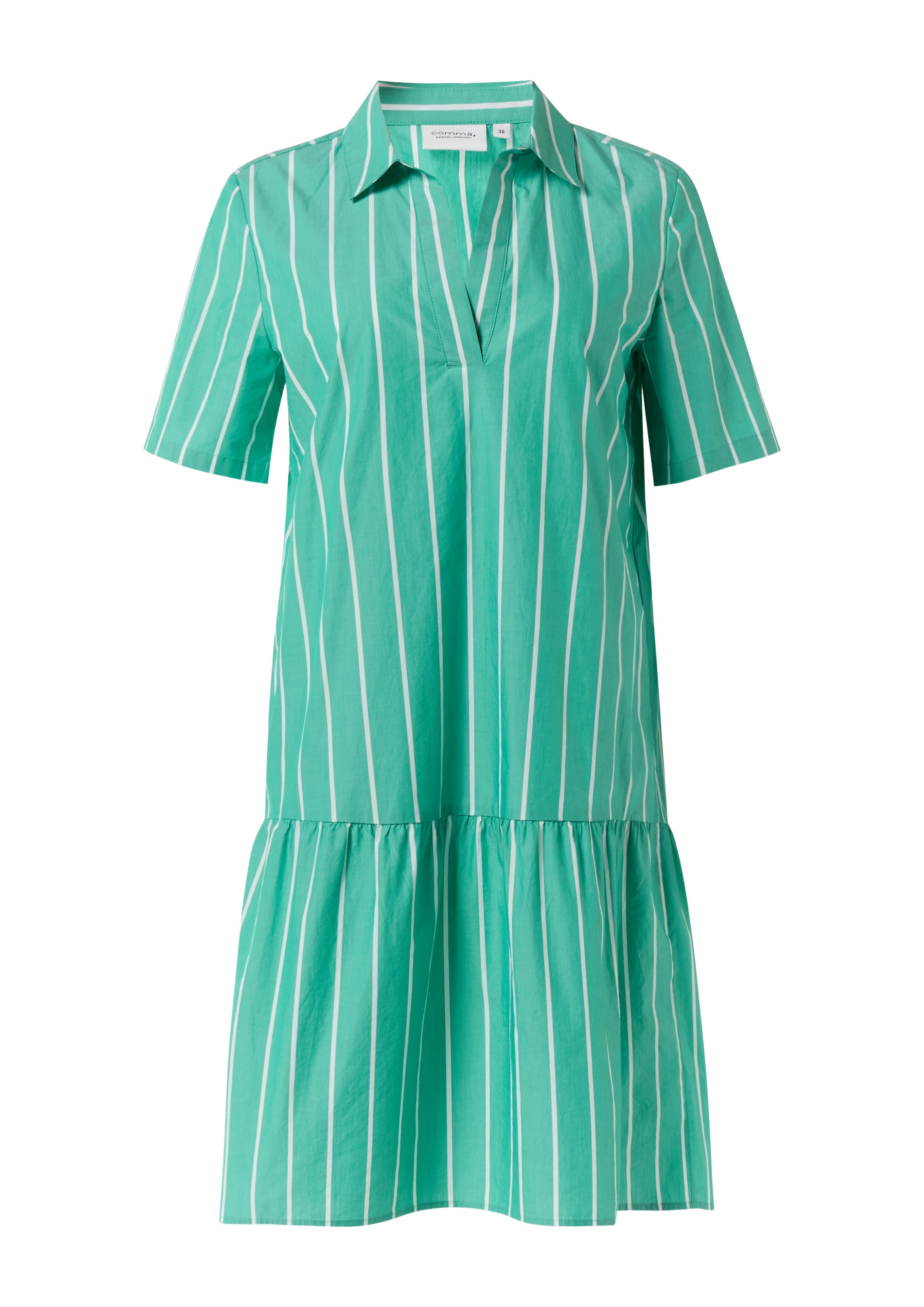 comma casual identity Mekko värissä vihreä: etupuoli