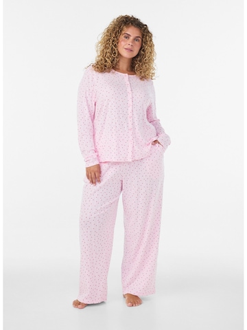 Zizzi Pyjamahose 'MPOINTY' in Pink