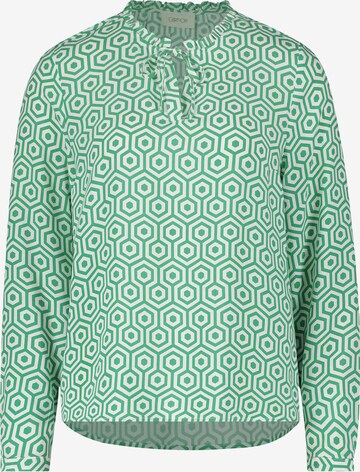 Cartoon Blouse in Groen: voorkant