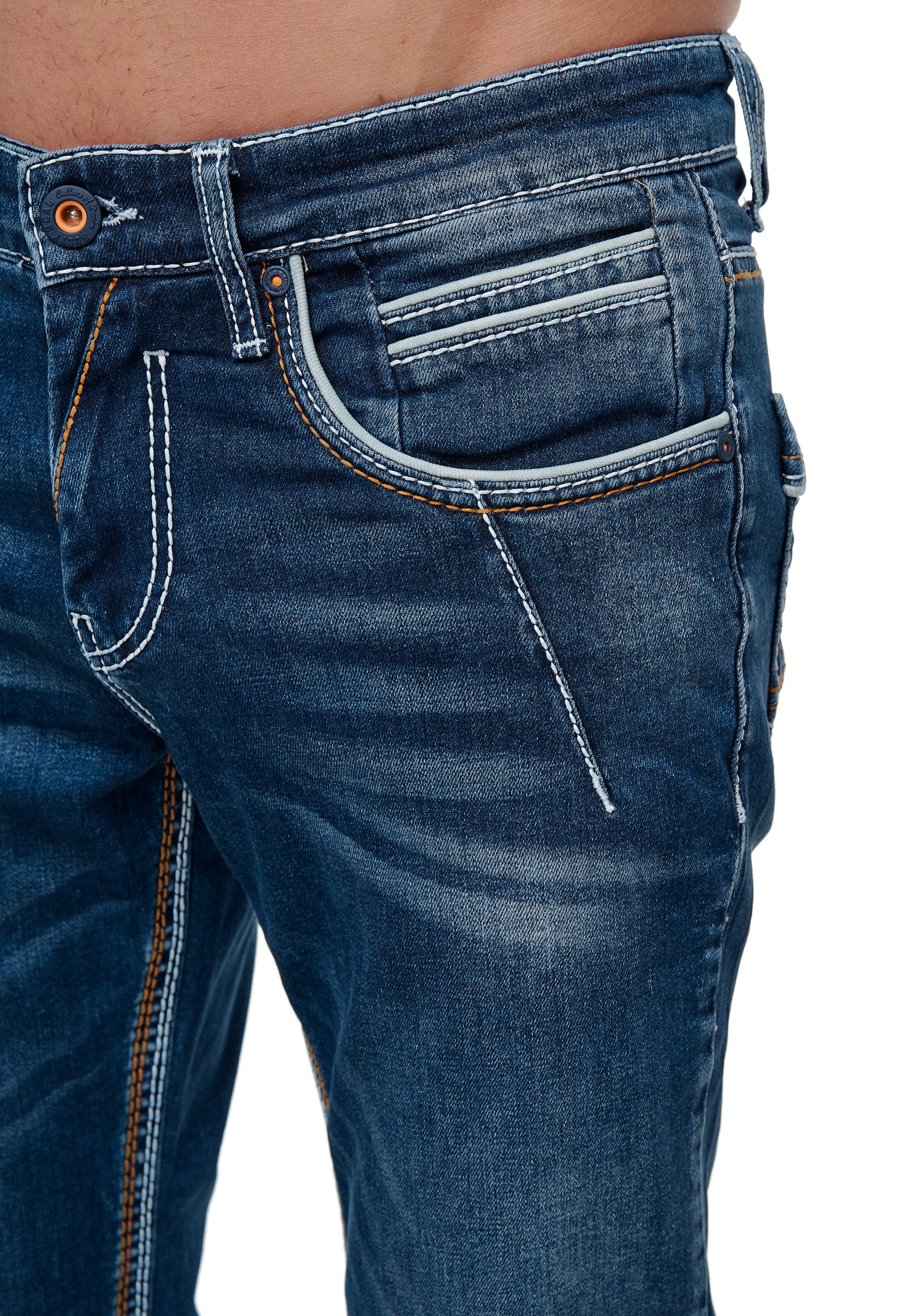 Rusty Neal Regular Jeans 'NEW YORK 49' in Blau