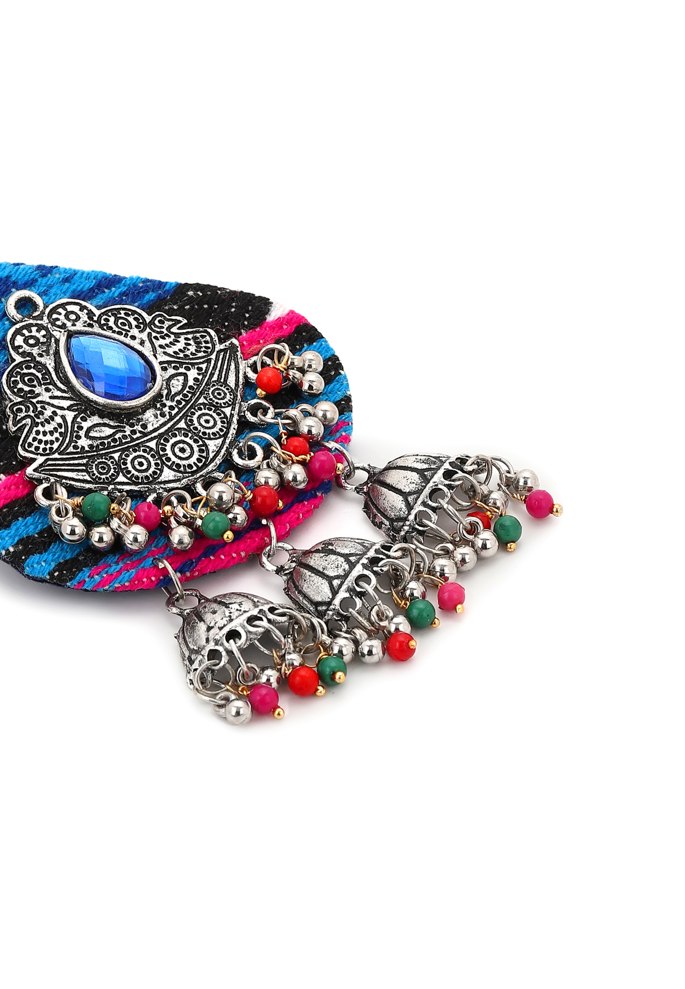 Boucles d'oreilles IZIA en bleu