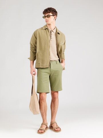 BLEND regular Παντελόνι τσίνο 'BH_MASON' σε πράσινο