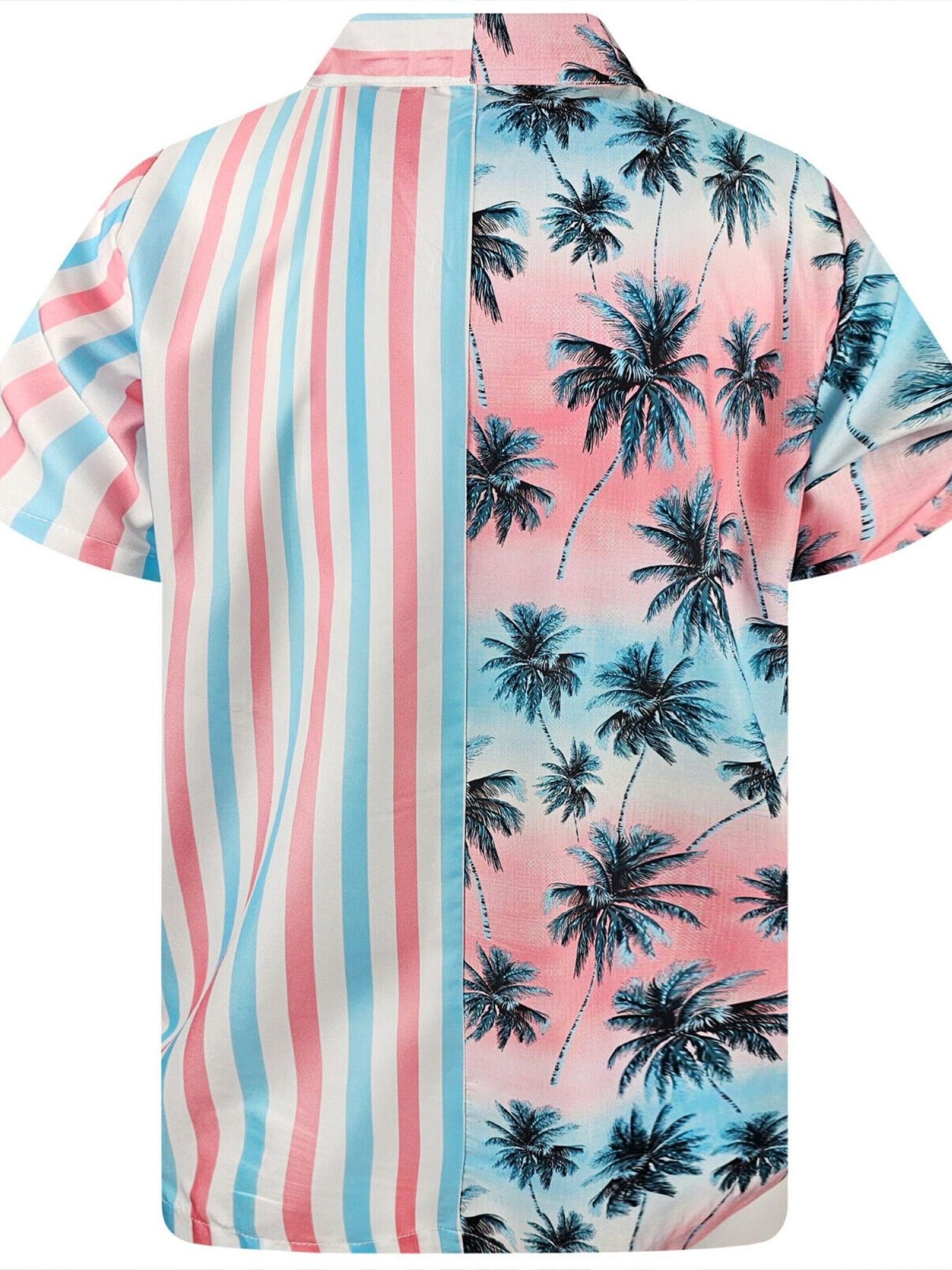 King Kameha Shirt 'Stripes' in Roze