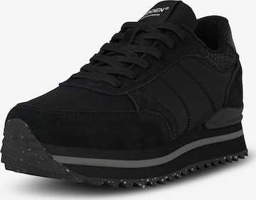 WODEN Platform trainers 'Ronja' in Black: front