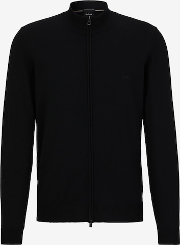 Vestes en maille 'Balonso' BOSS Black en noir : devant