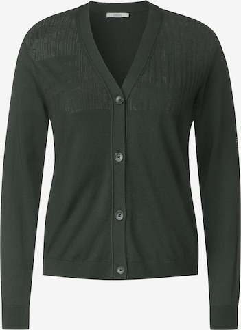 CECIL Knit Cardigan in Green: front