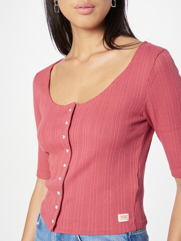 LEVI'S ® Μπλουζάκι 'Dry Goods Pointelle Top' σε ροζ