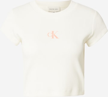 T-shirt Calvin Klein Jeans en jaune : devant