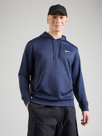 Sweat de sport 'FLEX FLC' NIKE en bleu : devant
