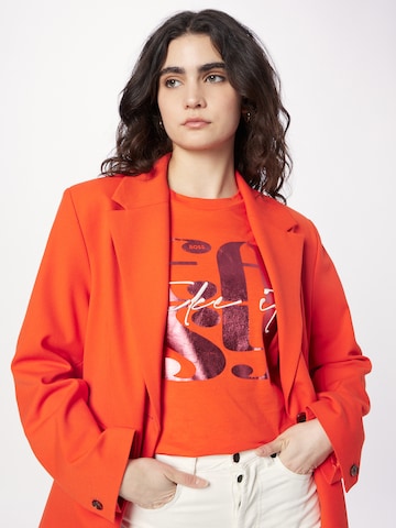 BOSS Orange Shirt 'Elogo' in Oranje